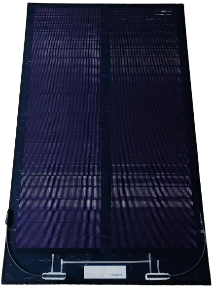 ▲KS인증 획득한 ‘CIGS 박막 태양광 모듈(사진제공=한수원)