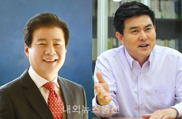 산청·함양·거창·합천 지역구 강석진 전 국회의원과 김태호 현 국회의원