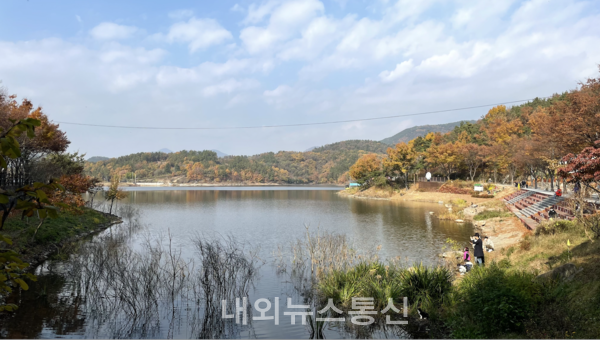 ▲ 대구  동구 봉무공원 내 단산지 전경 ( 사진 = 한유정 기자)