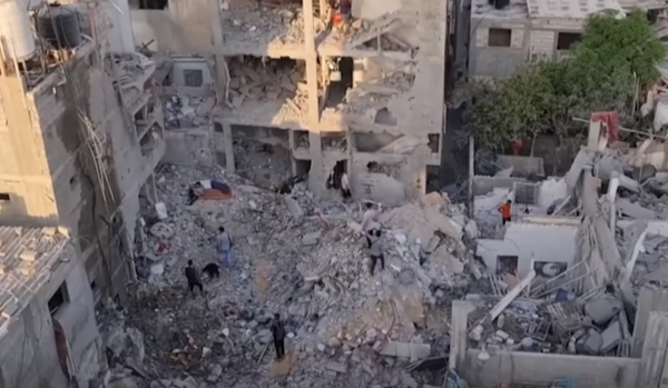 폭격을 맞은 가자지구의 모습 (사진=YTN 캡처)