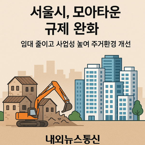 서울시, 모아타운 규제 완화…임대 줄이고 사업성 높여 주거환경 개선 속도 < 건설/부동산 < 경제·산업 < 기사본문 - 내외뉴스통신 서울시... 