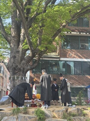 용인 기흥구 관곡마을, 190년 느티나무 고사제 봉행…주민 화합 기원